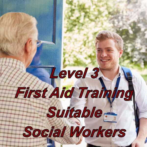 Level 3 emergency first aid training online, cpd certified course, suitable for social workers.
